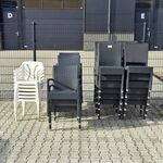 Ca. 35x Terrasstoel, Zwart