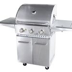Gasbarbecue Vonato RVS Traditionele Grill 3 Zilverkleurig, RVS (mat)