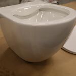 2x Toiletpot met toiletbril, Rimless + Soft Close, wit