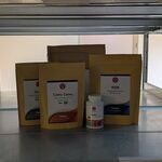 Diverse gedroogde poeders, kruiden & tabletten, O.a. Vitanics, Purason