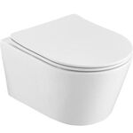 Toiletpot met toiletbril Atlantic, Bruce Compact, wit