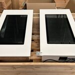 2x Elo Touch Solutions touchscreen monitor met Newland barcodescanner