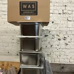 10x RVS gastronoombak GN 1/1 met deksel WAS Germany