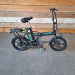Elektrische vouwfiets, Hitway, Zwart