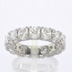 Exclusieve witgouden alliance ring met diamanten
