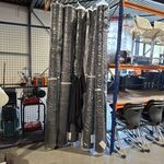 6x Rol Brede jersey-stof 235cm, Zwart