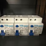 3x Aardlekschakelaar 1p+N, 25A, 300mA, Type B, 10KA GACIA, PR8M-B2523