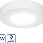 6x LED Opbouwspot Rond  – 6W – 440 Lumen, Aigostar, 2147483647, wit