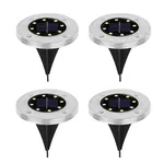 Solar LED Grondspots Set van 4 – RVS, Specilights, 2147483647, grijs