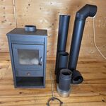 Houtkachel 10kW, Victoria, LUNA, antraciet