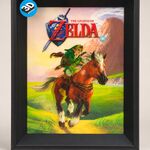 6x (3D) Poster inclusief lijst Zelda/StarWars