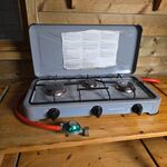 4x Campingfornuis (3 pits), Campart, grijs