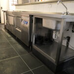 Refrigerated counter with double sink Diamond, Gastro line plus