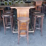 Bar table with 6x bar stool