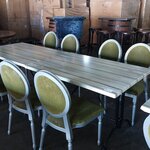 2x Restaurant table with 8x chair