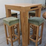 Bar table with 4x bar stool