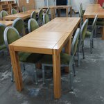3x Restaurant table with 6x chair