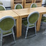 3x Restaurant table with 6x chair