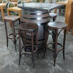 Bar table with 5x bar stool