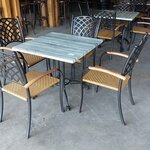 Terrace table with 4x chair