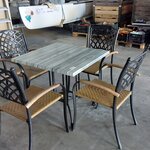 Terrace table with 4x chair
