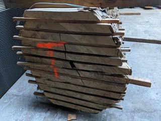 2,74 m3 Essenhout boomstam delen