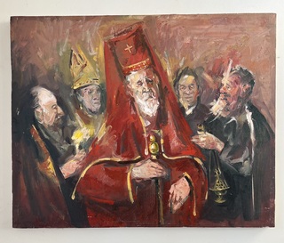 Religieus schilderij, Oost-Europese school, 2000