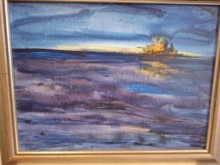 Acryl/doek, Maya Wildevuur (1944-2023), Landschap