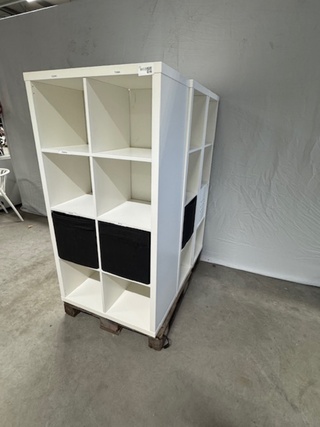 5x vakkenkast, Ikea, wit