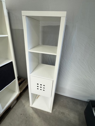 5x vakkenkast, Ikea, wit