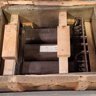 2x Transformator in transportkist