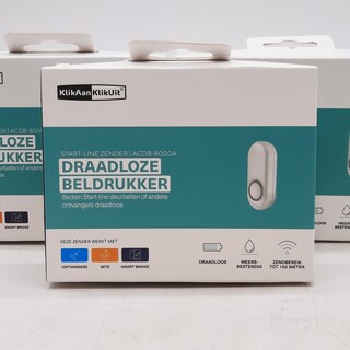 3x Draadloze beldrukker, KlikaanKlikuit