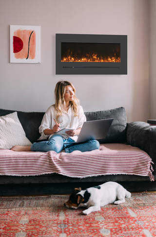 Elektrische sfeerhaard, Remii, WM-FML-88-9623-STL, Zwart, 2017