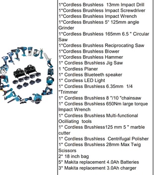 Set gereedschap blauw, 2026