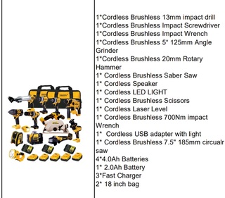 Set gereedschap geel, 2026
