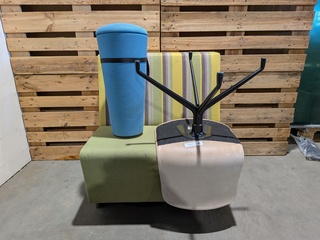 (NS materiaal) 3x Zitmeubel, HAY & Wilkhahn