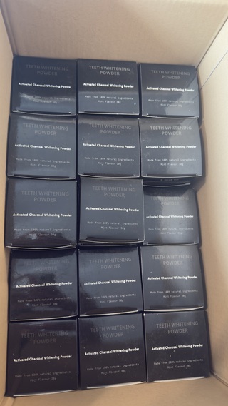 Ca. 275x Teeth Whitening Powder – Activated Charcoal, Mint 30g
