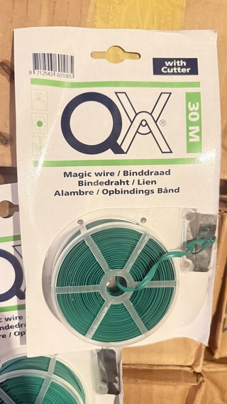 Ca. 340x Binddraad met cutter a 30 meter, OX, Magic wire