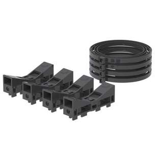 Ca. 22x Universele kanaalhouder, Comfofix link CP125-200, zwart