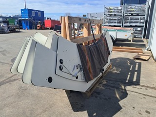 (NS materiaal) 8x Elektrisch curved bureaublad