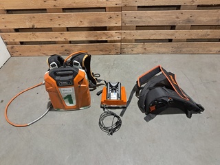 Ruggedragen accu, STIHL, AR 3000 L, incl. snellader en harnas