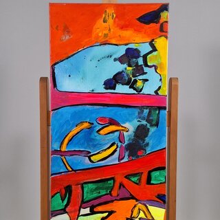 Acryl schilderij, Maya Wildevuur, Abstract II, 2004