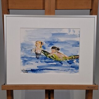 Aquarel, Maya Wildevuur, Zwemsters, 2006