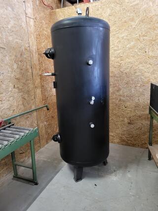 Luchttank 1000liter zwart, Metal Products, ZU123/15, Zwart, 1998