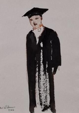 Aquarel, Maya Wildevuur, Hoogleraar, 2005