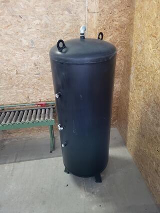 Luchttank 1000liter zwart, Metal Products, ZU123/15, Zwart, 1998