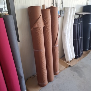 3x Rol canvas bekledingsstof, Terra