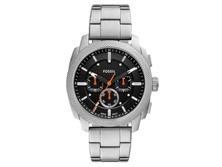 Fossil Raquel Horloge Roestvrij stalen of leren band 44MM Zwart