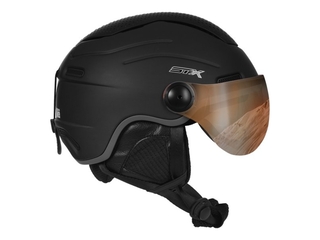 STX Helmet Visor Junior Black Skihelm Zwart Maat XS