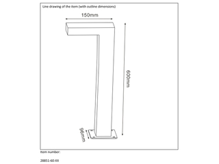 Lucide Texas Sokkellamp  LED  1x7W 3000K  IP54  Antraciet